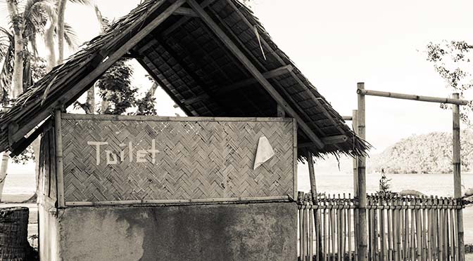 philippine toilet - isolated island